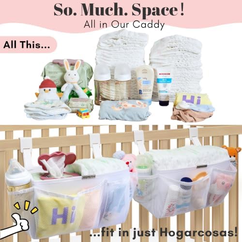 2-Pack Hanging Diaper Organizer for Crib, Playpen, Bassinet & Pack n Play - Image 3
