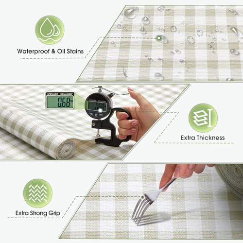 Beautysaid Shelf and Drawer Liner for Kitchen Cabinet Non Adhesive Non Slip - Image 7