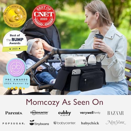 Momcozy Universal Stroller Organizer with Insulated Cup Holder - Image 6