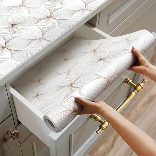 Quttisay Shelf Liner for Cabinets Non Adhesive Drawer Liner 23.6in x 10ft by Quttisay
