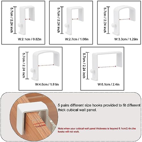 Acrylic Hanging Bedside Shelf - Multiple Purpose Bedside Caddy For Bed/Bunk Bed,Cubical Wall Shelf Storage Organizer File Holder For Home Office(Clear) - Image 3