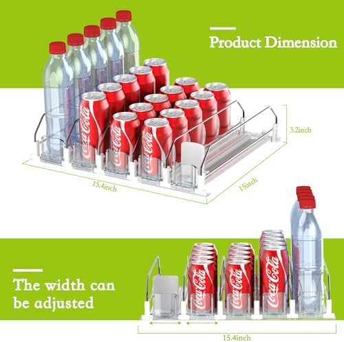 IBORING Drink Organizer for Fridge,Holds up to 25 Cans - Image 4