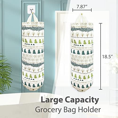 SYIPO Plastic Bag Holder, Reusable Grocery Bag Organizer, Wall Mount, Squirrel, 1 Pack, 15.7in x 9.8in - Image 2