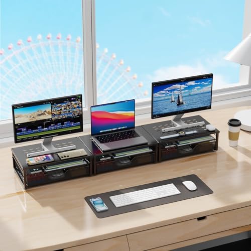 Computer Monitor Stand Riser with Drawer - Image 7