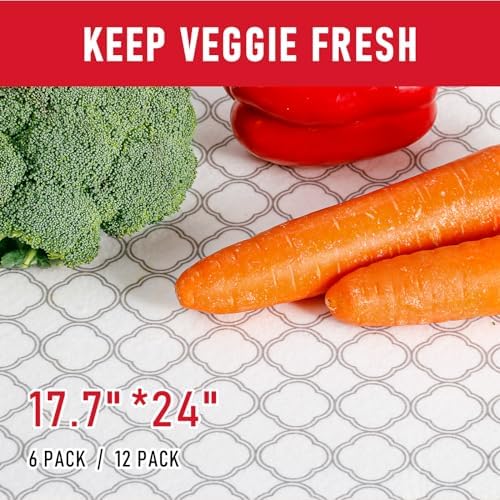 Cooyes Non Slip Refrigerator Liners, 2 in 1 Absorbent Fridge Liners and Fresh Mats Machine Washable, Refrigerator Shelf Paper for Glass Shelves Kitchen Cabinet Drawer - Image 4