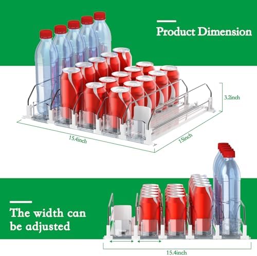 SZNLZQ Drink Organizer for Fridge,Holds 25 Cans - Image 4