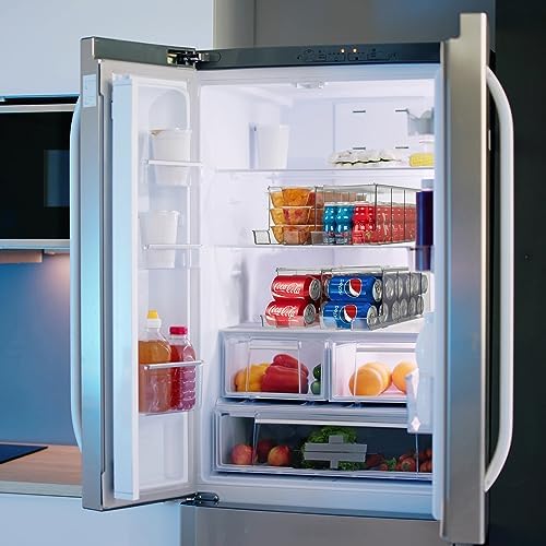 ClearSpace Soda Can Organizer Dispenser for Refrigerator, 12 Can, 2 Pack - Image 6