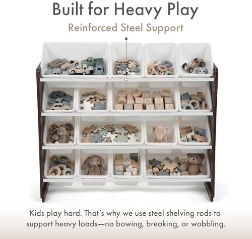 Humble Crew Kids Toy Organizer with 16 Bins, 4 Tier Storage for Playroom - Image 4