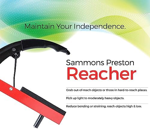 Sammons Preston Reacher, Standard, 26", Grabber Reacher Tool, Lightweight Trash Picker Grabber & Garden Nabber, Aluminum Pick Up Tool & Reaching Claw, Portable Reaching Assist & Dressing Tool, 3 Pack - Image 3
