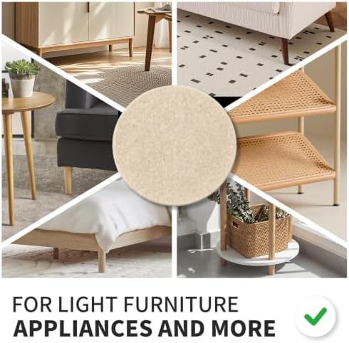 Felt Furniture Pads for Hardwood Floors -Yelanon Felt Pads for Chair Legs - Image 4