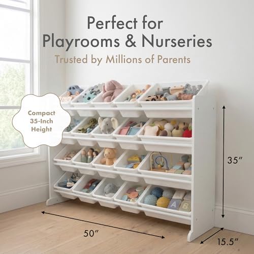 Humble Crew Kids Toy Organizer with 20 Bins, 4 Tier Storage for Playroom - Image 6