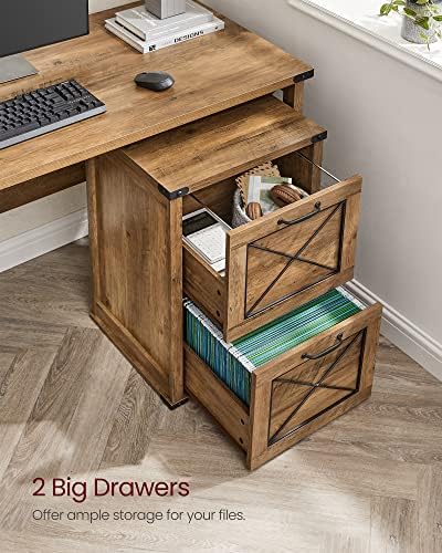 VASAGLE File Cabinet with 2 File Drawers, Printer Stand, Fit A4 Letter Size - Image 5