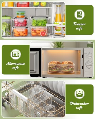 Canfanni 40 Piece Food Storage Containers with Lids, BPA-Free - Image 5