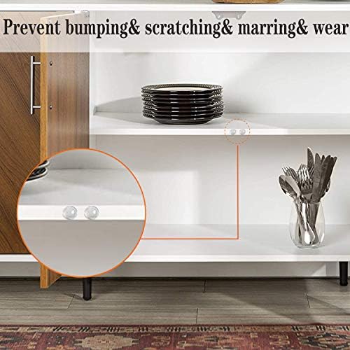 Small Door Bumpers Self-Adhesive Clear Rubber Feet Tiny Bumpons 1/4" Diameter X 1/16" Thick 100 Pack… - Image 5