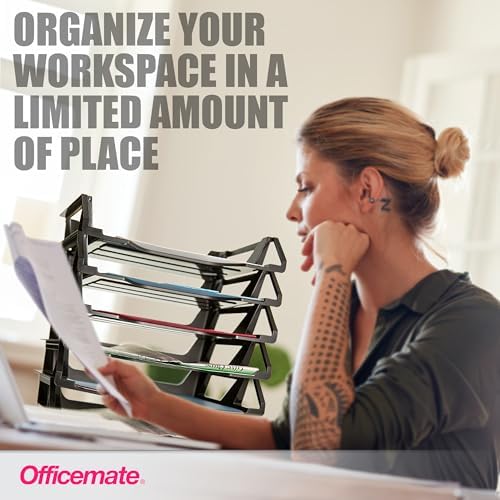 Officemate Recycled Desk Tray,Side Load,15 1/8 x 8 7/8 x 15,Letter/A4, (26212),6 Count (Pack of 4) - Image 5