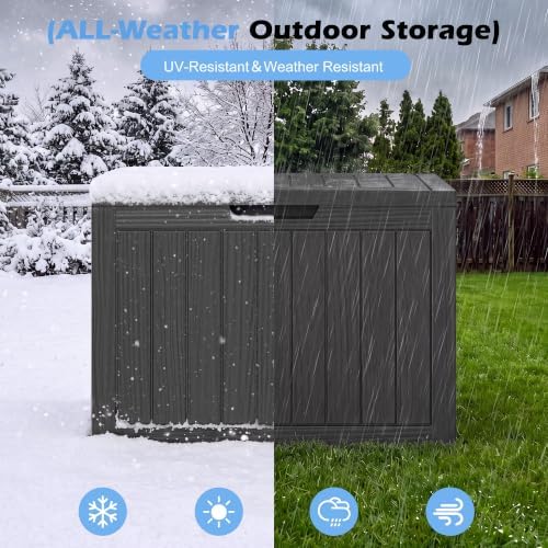 Outdoor Storage Box Waterproof, 50 Gallon Deck Box for Patio Storage - Image 4