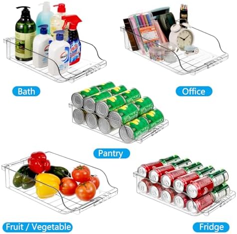 2 Packs Refrigerator Organizers and Storage Width Adjustable - Image 6