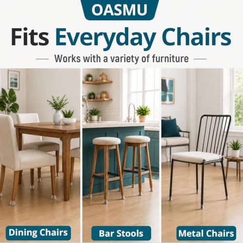 OASUM 32 Pcs Chair Leg Floor Protectors for Hardwood Floors, Silicone Large - Image 5