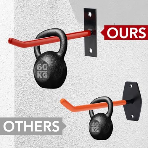Sinoer 10 Inch Wall Mount Steel Tire Hooks, 4 Pack Red - Image 3