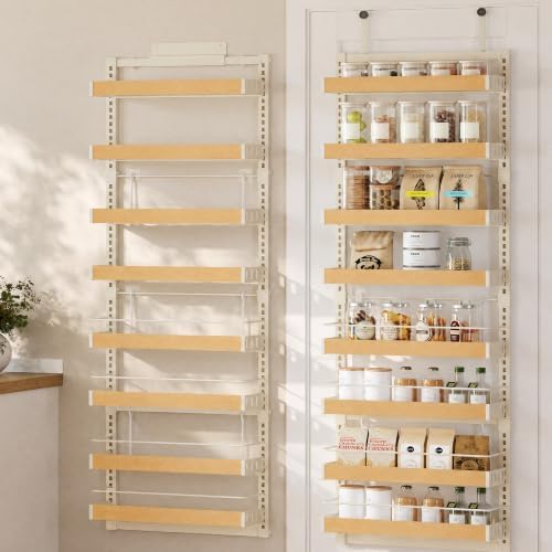 SONGMICS 8-Tier Over the Door Pantry Organizer, Adjustable Spice Rack by SONGMICSbySONGMICSHOME