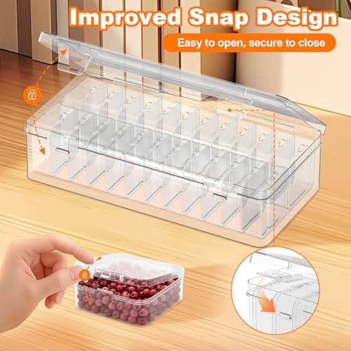 24 Pcs Bead Organizer Box, Clear Plastic Bead Storage Containers - Image 5