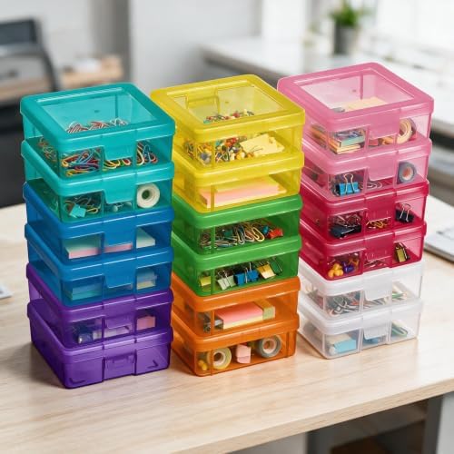 novelinks Plastic Small Storage Containers with Lids for Organizing - Image 6