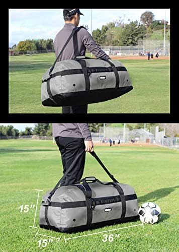 Fitdom 132L 36" Extra Large Heavy Duty Equipment Travel Storage Duffle Bag - Image 2