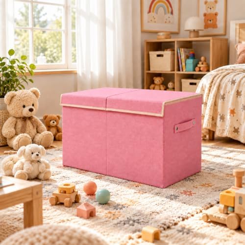 Large Toy Box Chest Storage with Flip-Top Lid, Kids Toy Storage Bin Boxes - Image 6