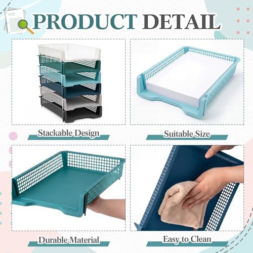 Geetery Turn in Trays Classroom, Morandi Color, Set of 12 - Image 3