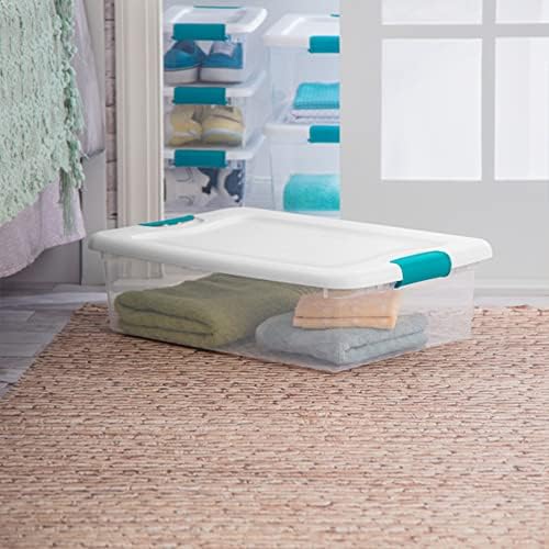 Sterilite Latching Storage Box, See-Through Base, 32-Qt - Image 3