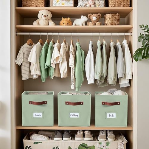 DECOMOMO Storage Bins, Cube Storage Bin with Labels - Image 7
