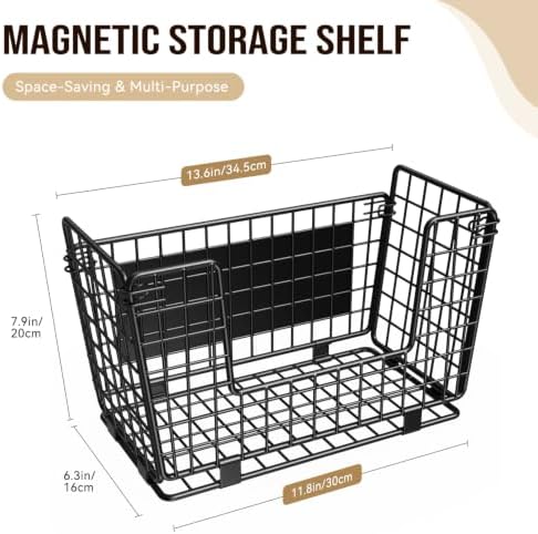 Magnetic Shelf for Fridge - 3 Pack Fruit & Vegetable Storage Organizer - Image 5