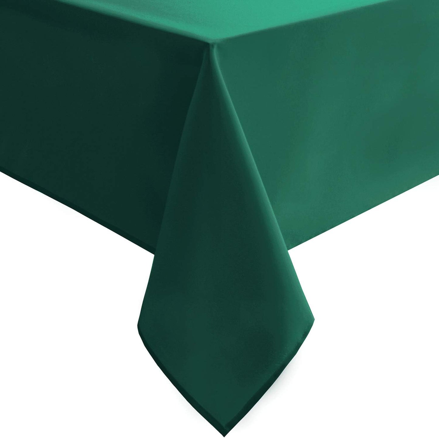 Hiasan Small Tablecloth for Square Tables - Waterproof and Spillproof Washable Fabric Table Cloth for Dining Room Kitchen Party (Emerald Green, 40 x 40 Inch)