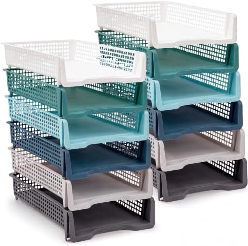 Geetery Turn in Trays Classroom, Morandi Color, Set of 12 by Geetery