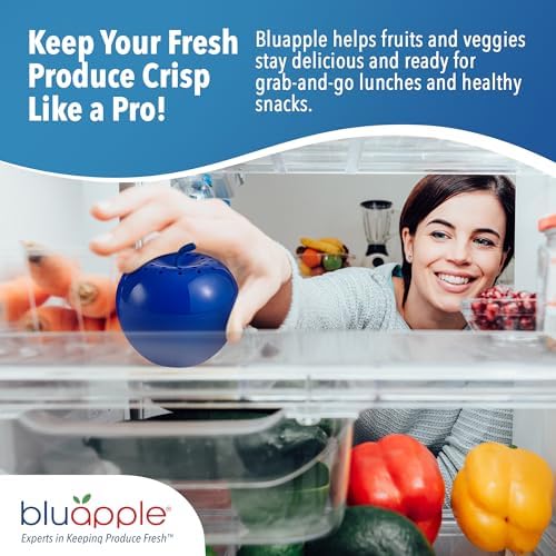 Bluapple Produce Saver Ethylene Gas Absorber - Fresh Fruit & Vegetable Storage for Refrigerator, Each Packet Lasts 3 Months, Produce Storage, BPA Free - Combo Pack (8 Packets & 2 Bluapples for 1 Year) - Image 6