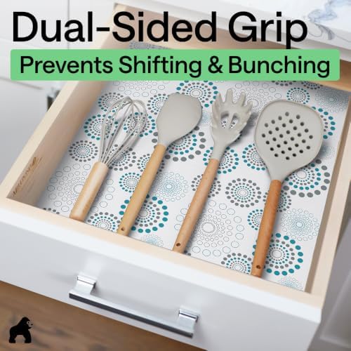 GORILLA GRIP Shelf Liner, Kitchen Drawer Protector, 17.5x240 Spiral - Image 4