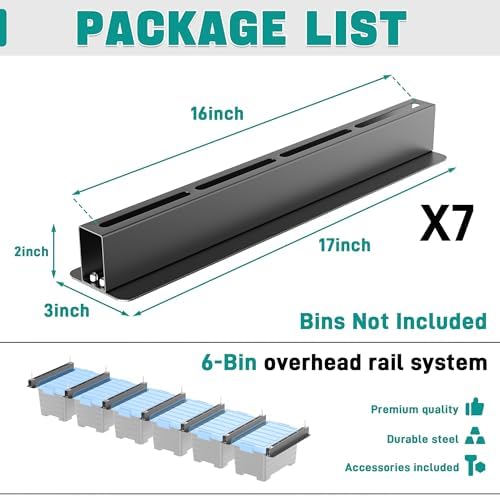 EVERHANGER Ceiling Storage Rack, Heavy Duty Overhead Storage Rack - Image 2