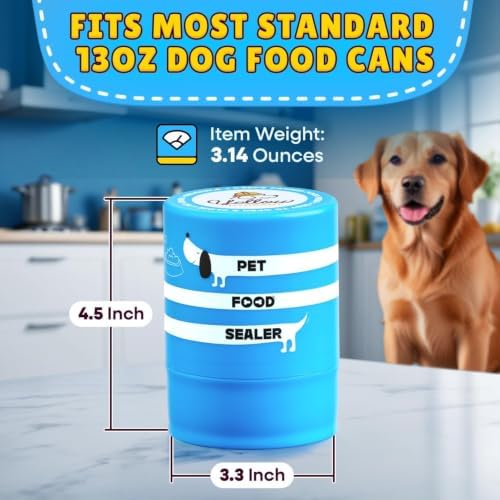 The Original Canned Dog Food Storage Container (2 Pack) Patent Pending Reusable Airtight Can Cover Pet Food Sealer - Keeps Dog Food Can Fresh in the Fridge, Eliminates Odor - Image 4