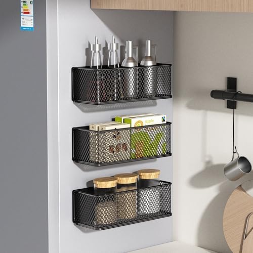 Magnetic Shelf Fridge Basket Bin for Whiteboard Washer Dryer Locker Cabinet - Image 4