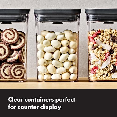 OXO Good Grips POP Container — 1.1 Qt/1.0 L — Matte Black, Organization and Storage Solution - Image 5