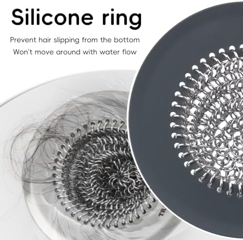 TRAPMATE Bathroom Sink Drain Strainer, 4.4" Patented Shower Hair Catcher - Image 4