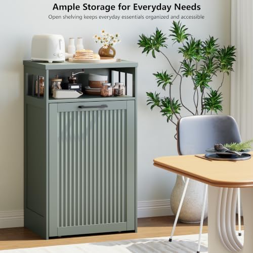 13 gallon Pull Out Trash Can Cabinet for Kitchen- Hidden Garbage Storage - Image 5
