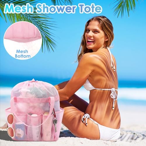 Fammart Mesh Shower Caddy Portable, Shower Bag College Dorm Room Essentials - Image 6