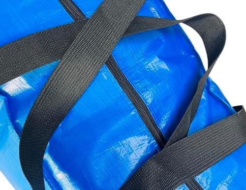 Extra Large Storage Bags, Jumbo Moving Storage Bags Heavy Duty, Foldable Big Black XL Duffle Bag for Travel - Image 3