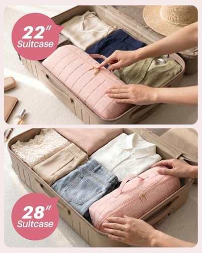 Hair Tools Travel Bag with Heat Resistant Mat, Hot Tools Case, Pink - Image 5