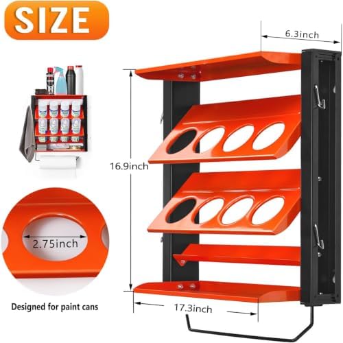 Ultrawall Spray Can Holder Rack, Steel Wall Mounted Spray Bottle Holder - Image 2