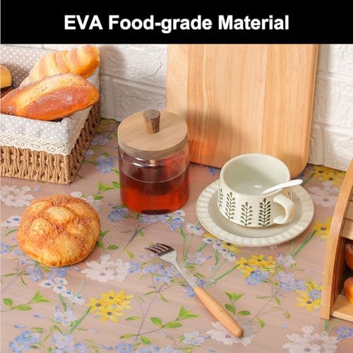 Cooyes Shelf Liner Non-Adhesive EVA Cabinet & Drawer Liner 11.8" x 120" - Image 4