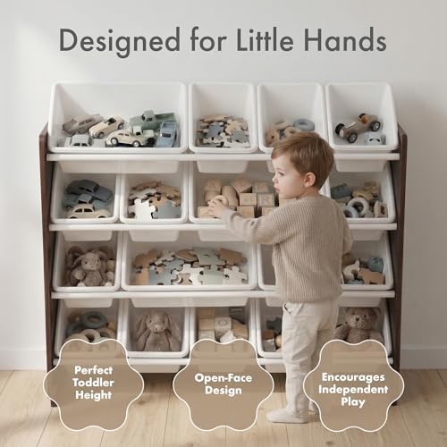 Humble Crew Kids Toy Organizer with 16 Bins, 4 Tier Storage for Playroom - Image 2