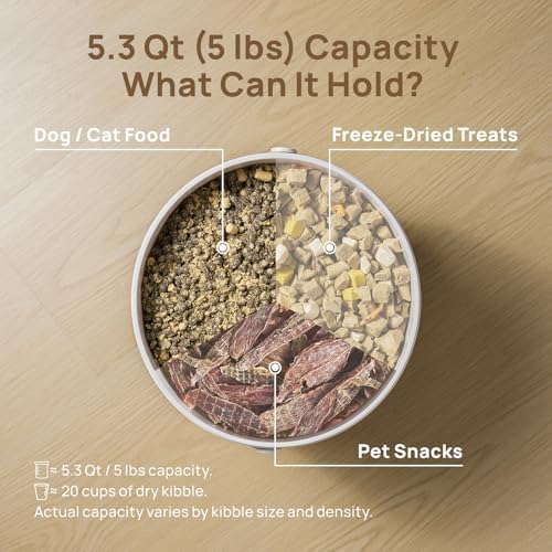 smartoo Vacuum Cat Dog Food Storage Container 5 lb, Dry Pet Food Storage - Image 5