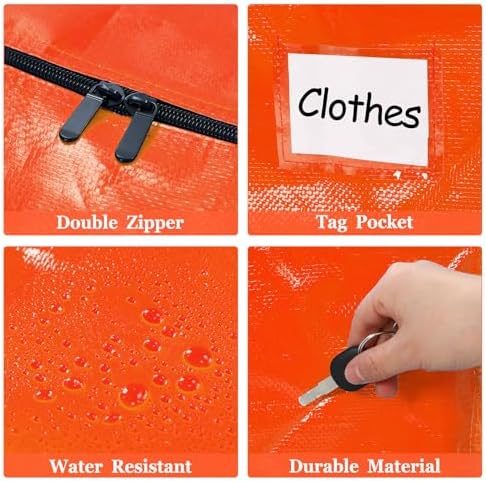 4 Pcs 24 Gallon Extra Large Moving Bags Heavy Duty Storage Bag - Image 4